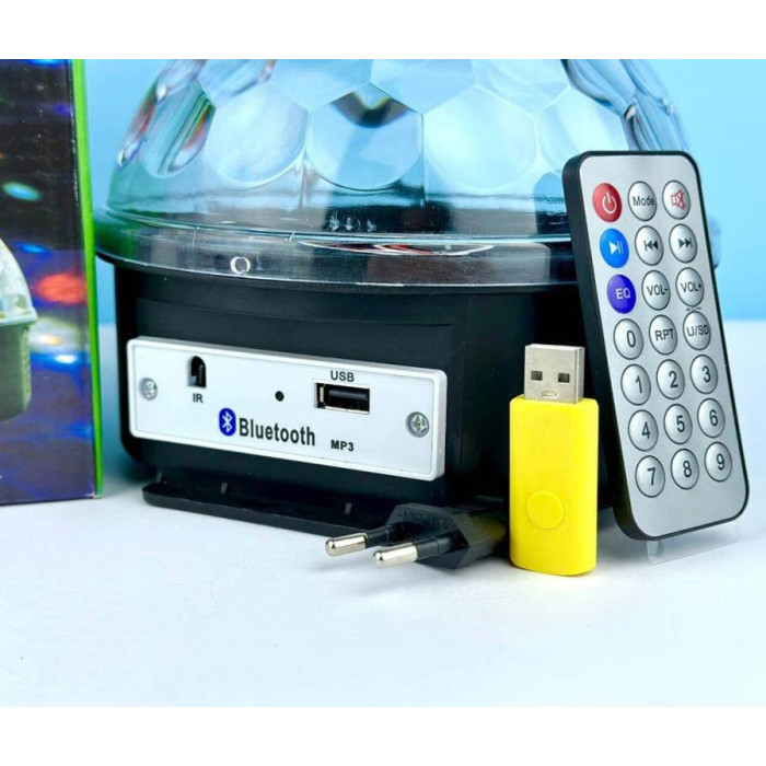 Диско куля (MP3, Bluetooth, USB)