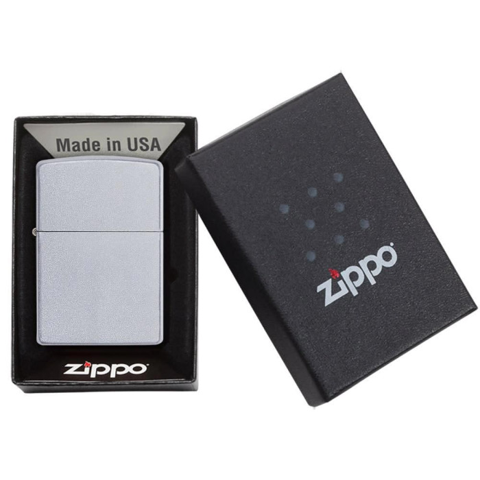 Запальничка Zippo 205 Reg Satin Chrome
