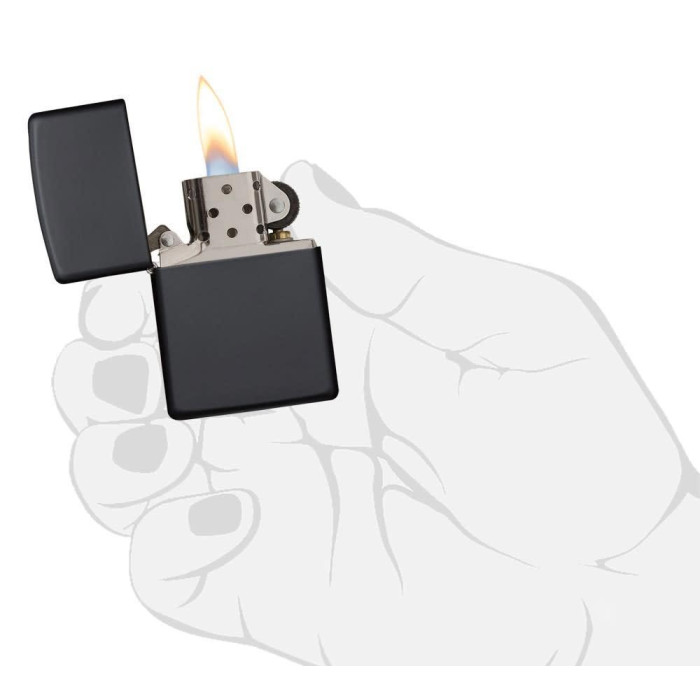 Запальничка Zippo 218 Regular Black Matte